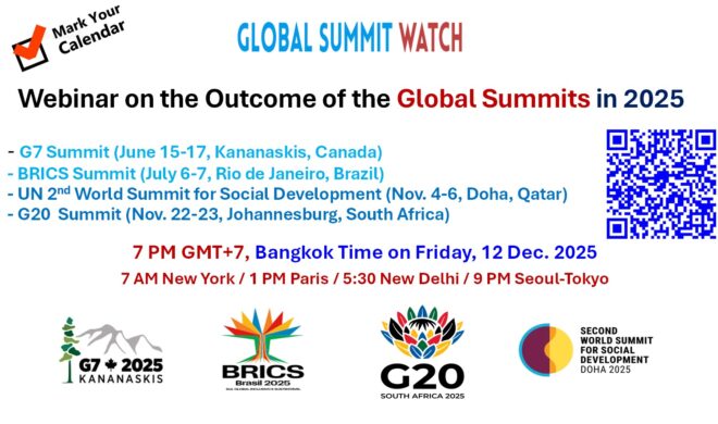 Global Summit Watch Webinar on the Outcome of the Global Summits in 2025