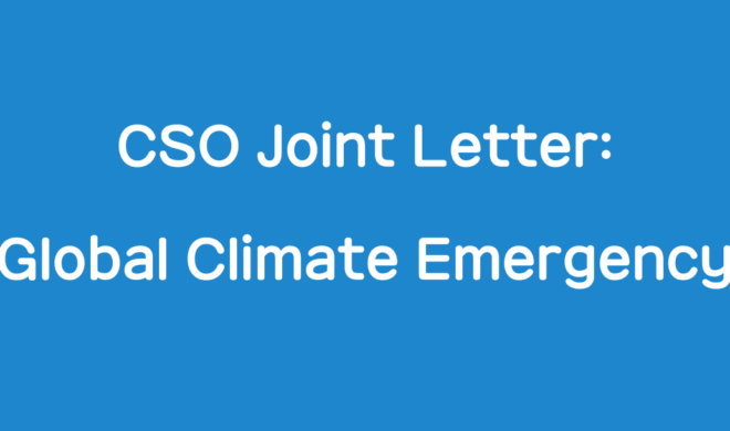 CSO Joint Letter - Global Climate Emergency
