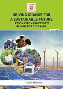 VANI報告書『持続可能な未来に向けた変革の推進：ブラジルC20に向けて、インドにおけるC20の取り組みからの教訓』